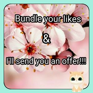 Bundle your likes & I'll send you a offer 💕